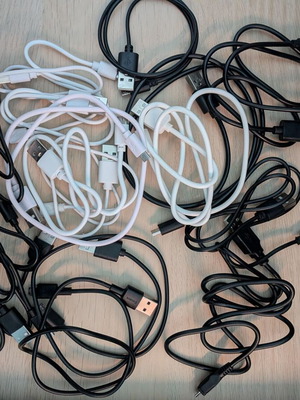 Καλώδια Micro USB καινούργια διαφόρων μεγεθών 0.45-1m