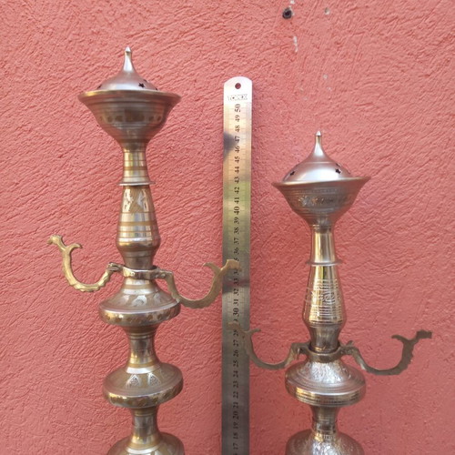 Brass hookah new and functional, sold separately