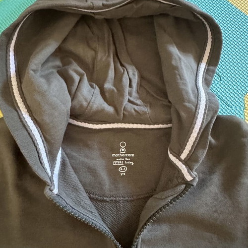 Mothercare tracksuit with hoodie, green, size 110 cm, 4 years