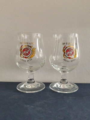 Mc Farland 0.2 l beer glasses like new, pair
