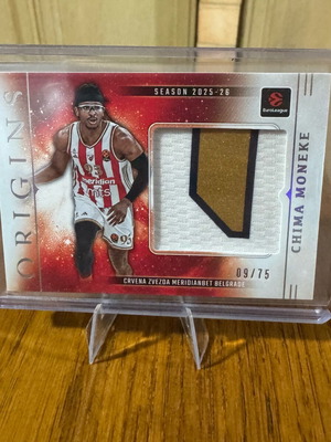 Chima Moneke Jumbo Patch /75 basketball card