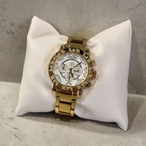 Visetti x Nikos Apostolopoulos Gold Crystal Chronograph Watch like new