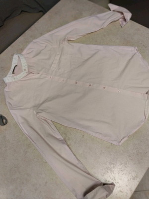 Julia Bergovich striped women's shirt like new, white pink size M