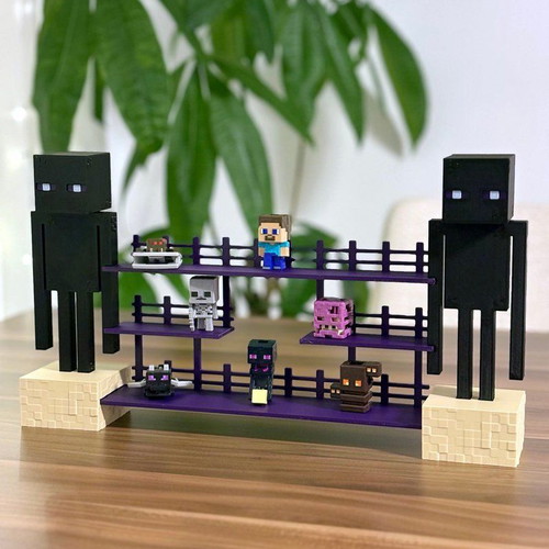 Minecraft Enderman Kinder Joy figure display stand