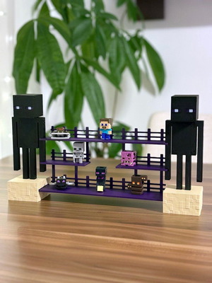 Minecraft Enderman Kinder Joy figure display stand