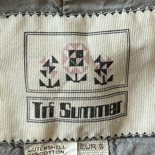 Tri Summer gray checked jacket small size, like new, Y2K utility style