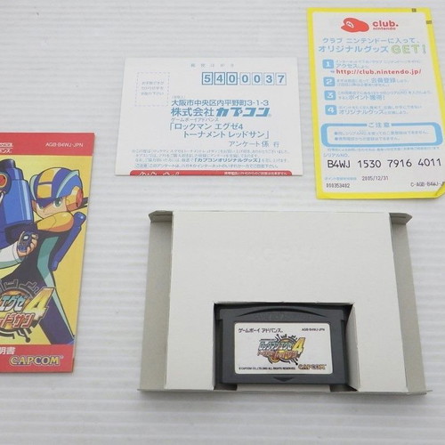 Rockman EXE 4 Tournament Red Sun GameBoy Advance like new