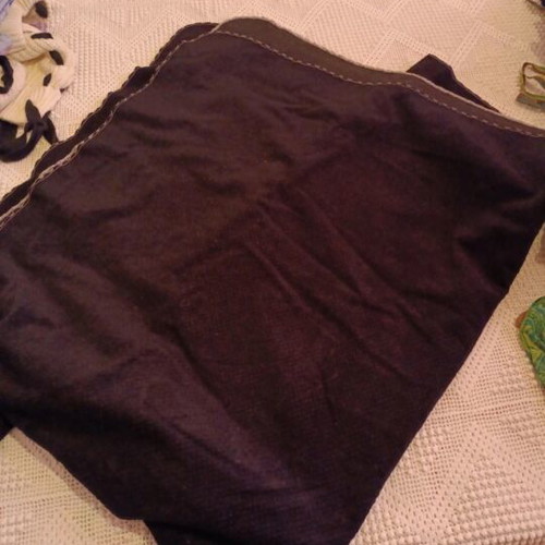 Throws winter 2 pieces black used, double sofa