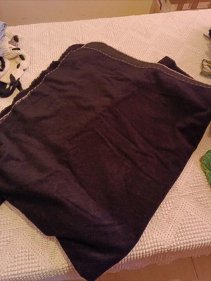 Throws winter 2 pieces black used, double sofa