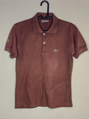 Vintage Lacoste men's polo brown size M made in France like new