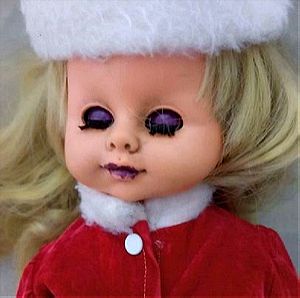 Χριστουγεννιάτικη κούκλα ανοιγοκλείνουν μάτια ύψος 50 εκατοστά
