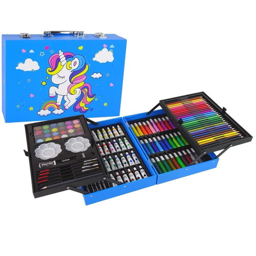 Unicorn painting set case 145 pieces new