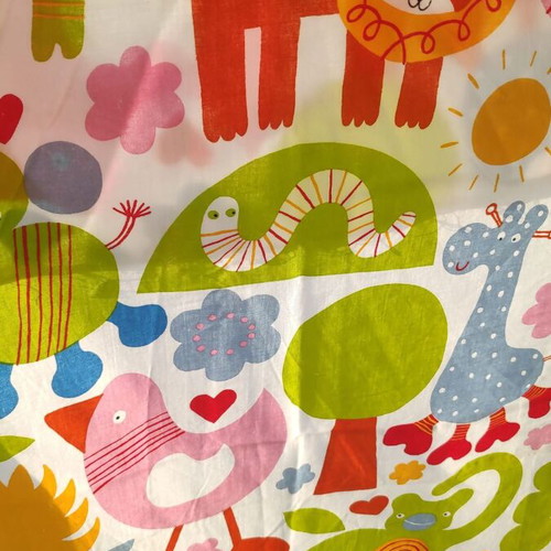 IKEA Animal Zoo cotton fabric new 1.20x3.00m Eva Lundgreen 2008