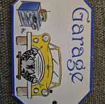 Metal solid door and wall plaques new