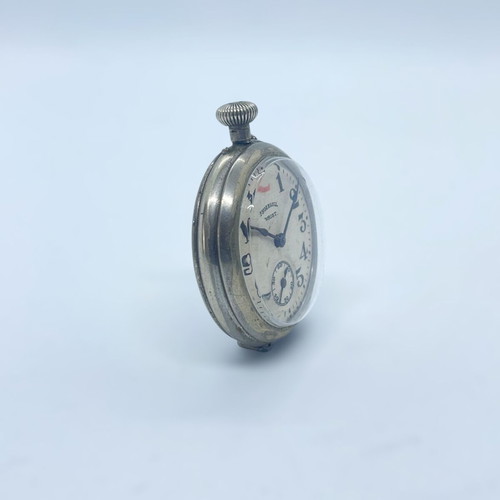 Ingersoll Midget WWI watch used, white and silver