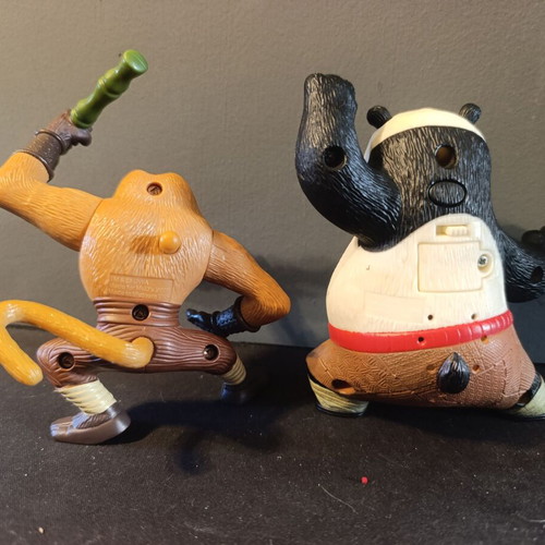 Kung Fu Panda Po & Monkey McDonald's 2008 figure set