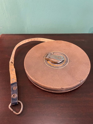 Antique measuring tape used