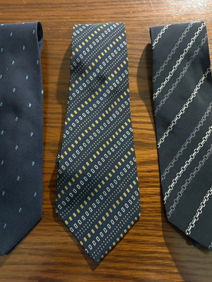 Yves Saint Laurent and Georgio Armani ties like new, set of 3