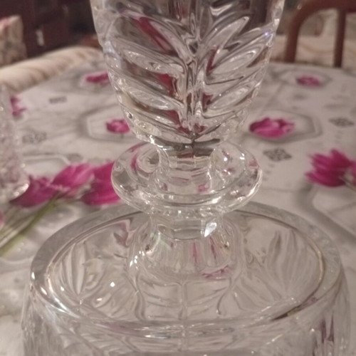 Crystal Carafe Luxury Engraved, new, height 26cm width 20cm