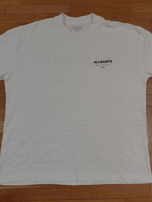All Saints Underground White Shirt Size L Oversized Fit Excellent Condition
