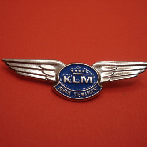 Vintage KLM pin 1960 used Junior stewardess