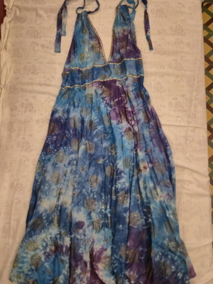 Blue Note Indian long dress medium used, multicolor