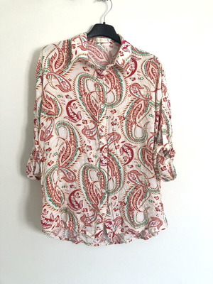 Miss Right Summer Women's Shirt with Paisley Pattern, Like New, Size M