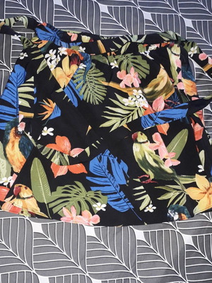 Skirt new with tag, elastic waist and tie fabric