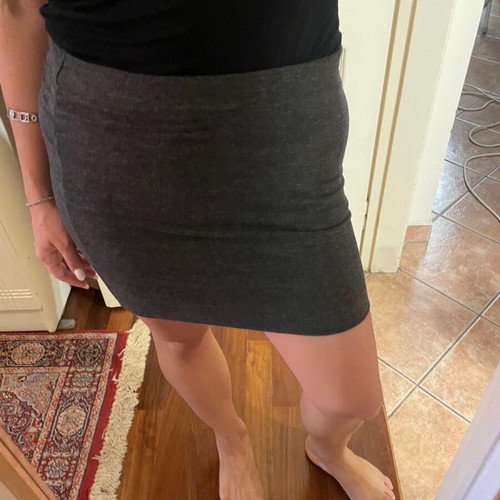 Skirt dark gray fitted one size