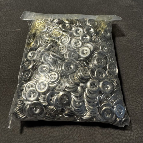 Buttons new, silver color pack