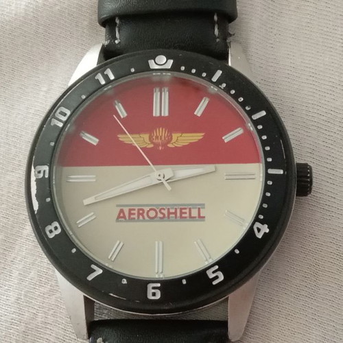 AeroShell Promotional Wristwatch used, analog Quartz