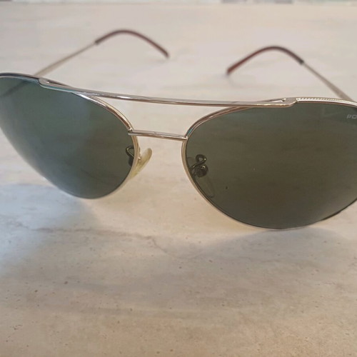 Police Aviator unisex sunglasses new with gold metal frame and gray lens