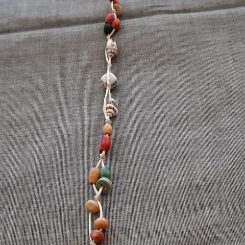 Bracelet with shells and wood handmade, new