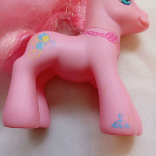 My Little Pony G3 Pinkie Pie figure used, 2007 Hasbro 25th Birthday Celebration