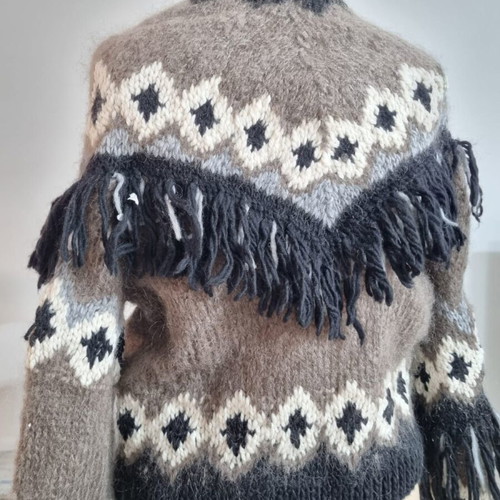 Oneonone Wool Sweater like new, black and white, size S