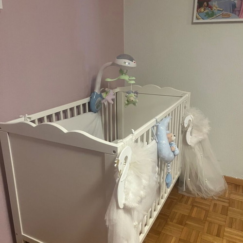 IKEA baby cot 60x120cm with anatomical bamboo mattress