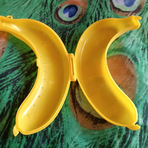 Banana protective case new, yellow plastic