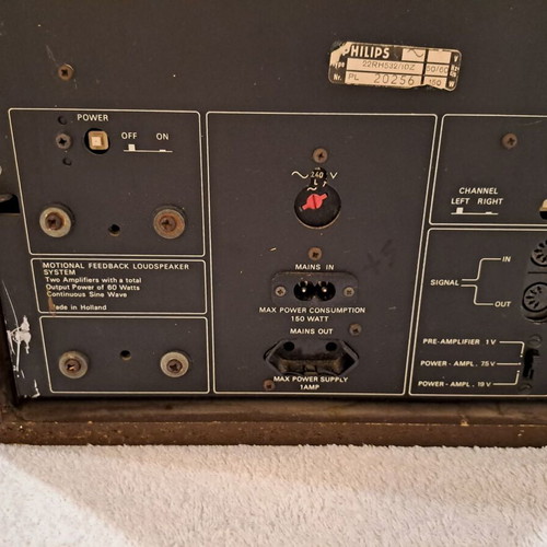 Ηχεία Philips 532 Motional‑Feedback μεταχειρισμένα, σετ 2 τεμ.