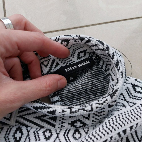 Ethnic dress Tally Weijl size M like new, white