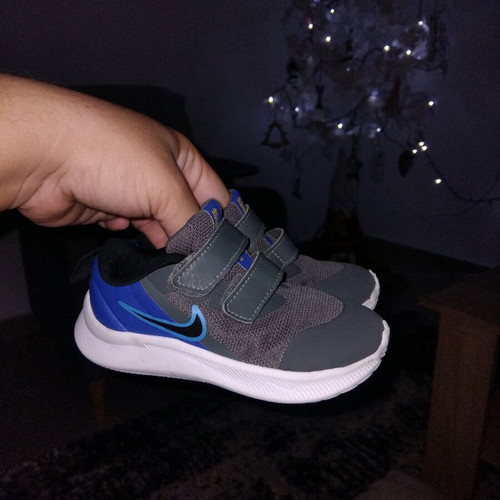 Nike athletic shoes used, size 23.5, multicolor