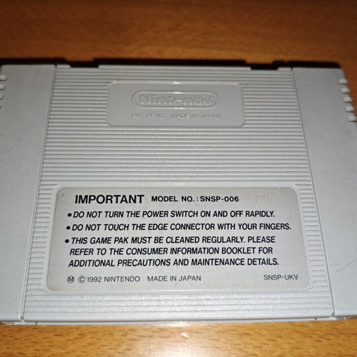 Super Mario Kart SNES PAL cartridge used with repro box