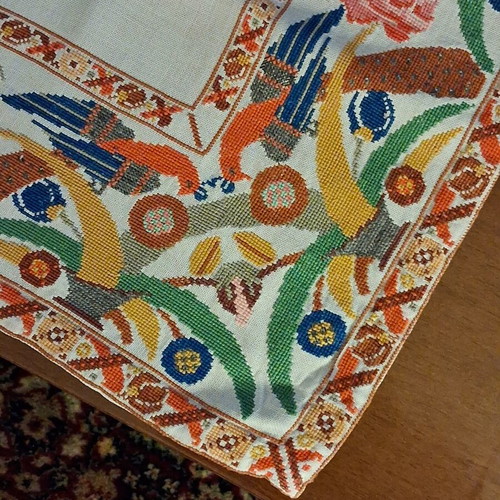 Handmade Tablecloth Like New, Fine Italian Itamina 68×68 cm