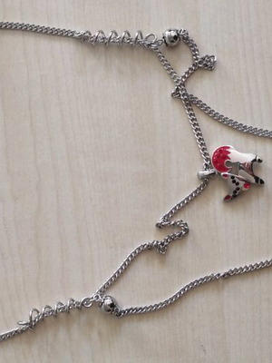 Necklace new, red