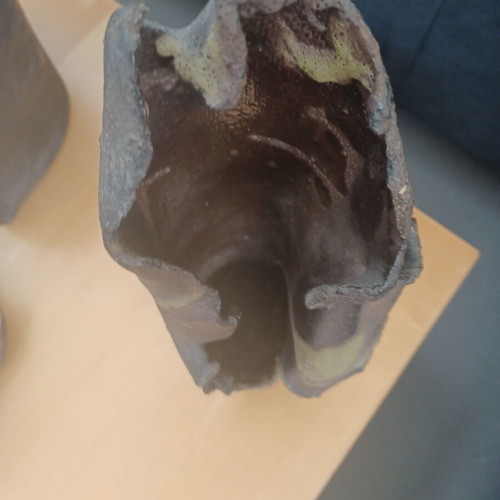 Ceramic designer vase used, 32 cm height
