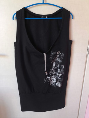 Toi&Moi sleeveless sweatshirt dress black size S like new