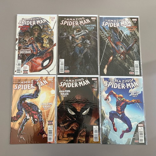 Amazing Spider-Man (2015) issues 1.1-1.6 like new, complete Amazing Grace storyline