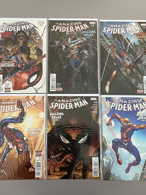 Amazing Spider-Man (2015) issues 1.1-1.6 like new, complete Amazing Grace storyline