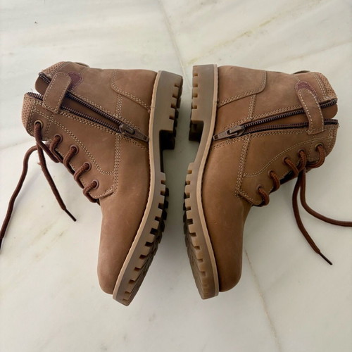Mayoral boots size 32 brown new leather and wool