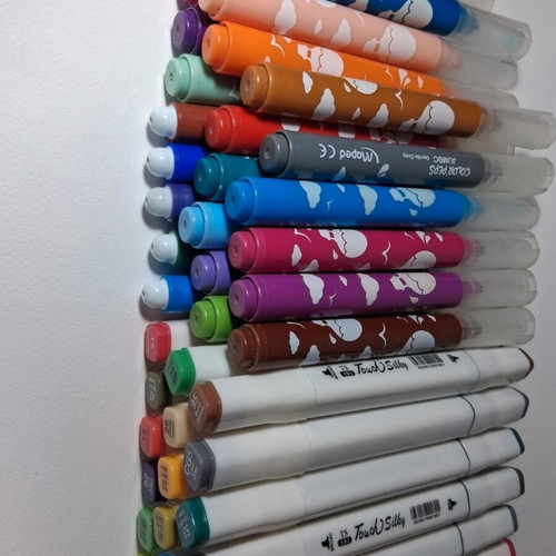 Painting markers like new, various types