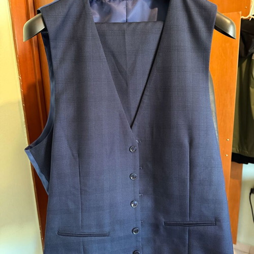 Master Tailor men's suit navy blue size 58/52 new